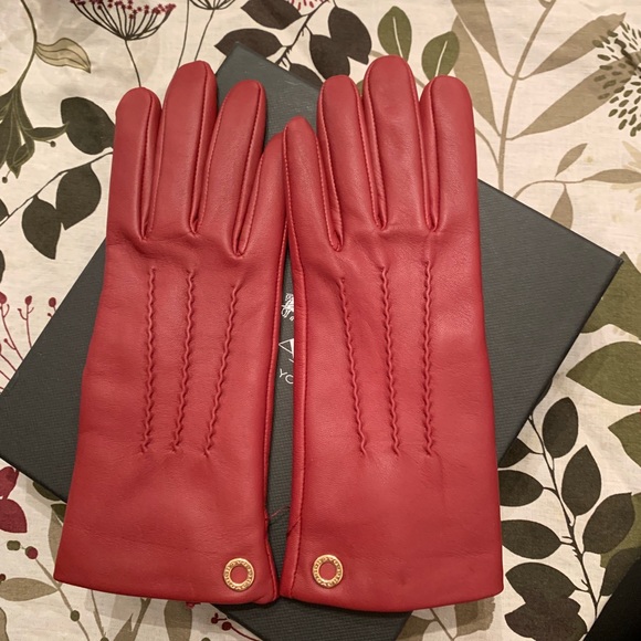 ⛔️SOLD⛔️Authentic Coach leather wool lined Glove - Picture 2 of 8
